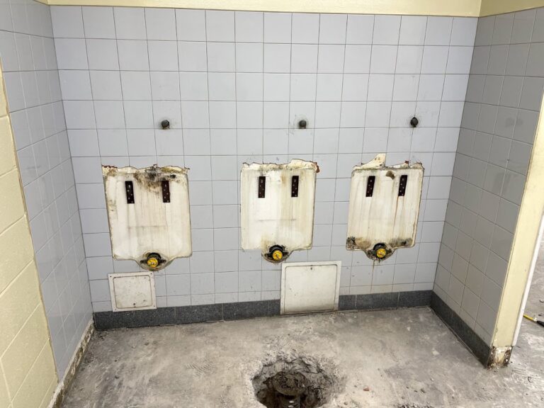Professional bathroom plumbing work during Calgary renovation