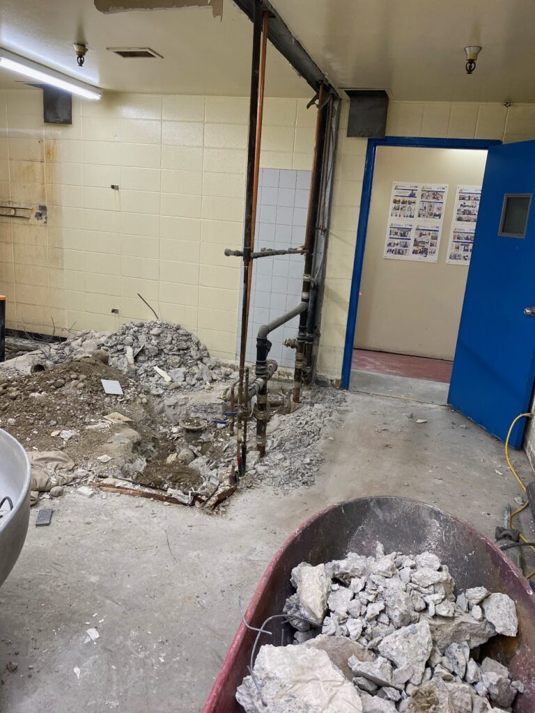 Bathroom renovation contractor completing plumbing improvements in Calgary
