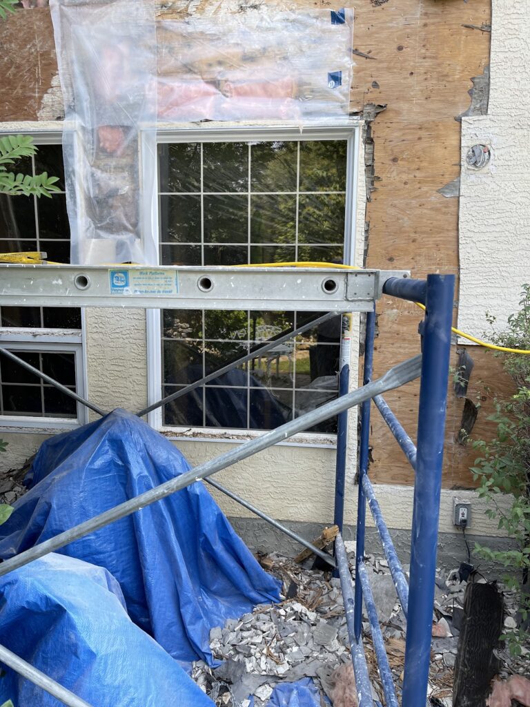 Building exterior renovation completed by Calgary contractor