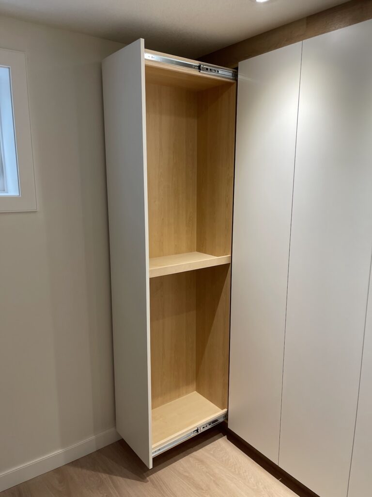 Custom closet cabinets and built-in storage installation in Calgary