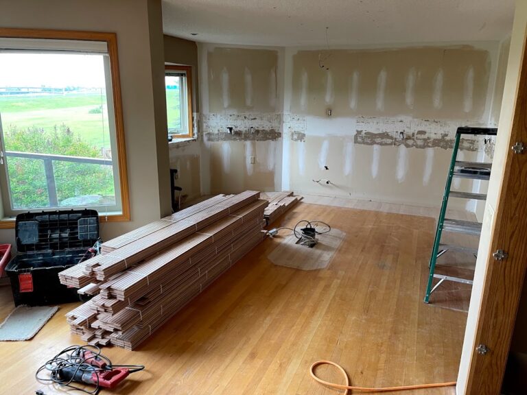 Residential home renovation interior finishing in Calgary