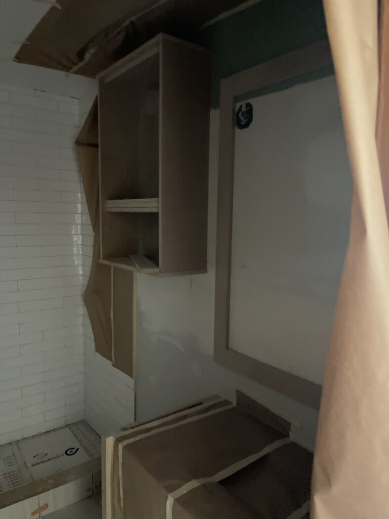 Custom built-in cabinetry and storage solution in Calgary residence