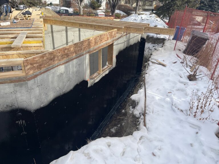 Foundation repair and construction improvements during Calgary home addition