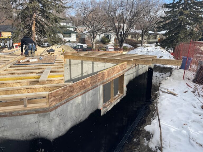 Home expansion construction work completed by a Calgary contractor