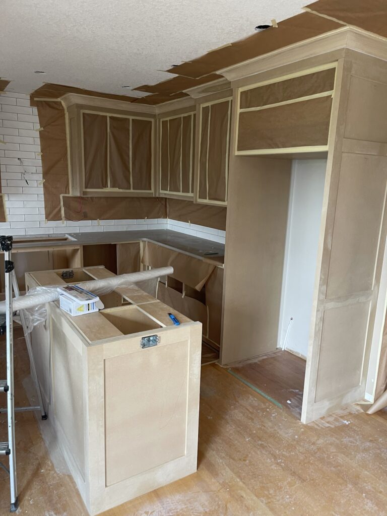 Kitchen remodeling with new cabinetry and storage improvements in Calgary