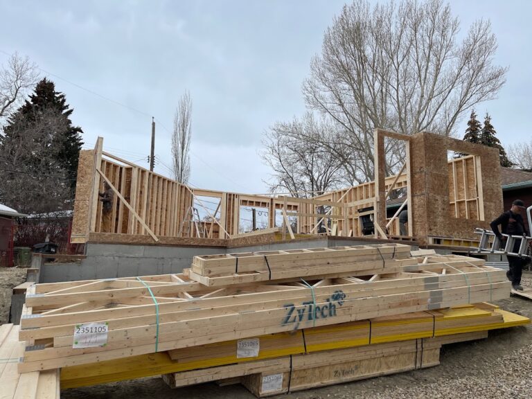 New structural addition construction for a Calgary residence