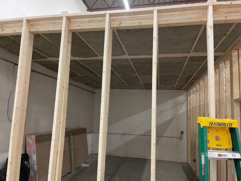 New room framing completed as part of Calgary home expansion