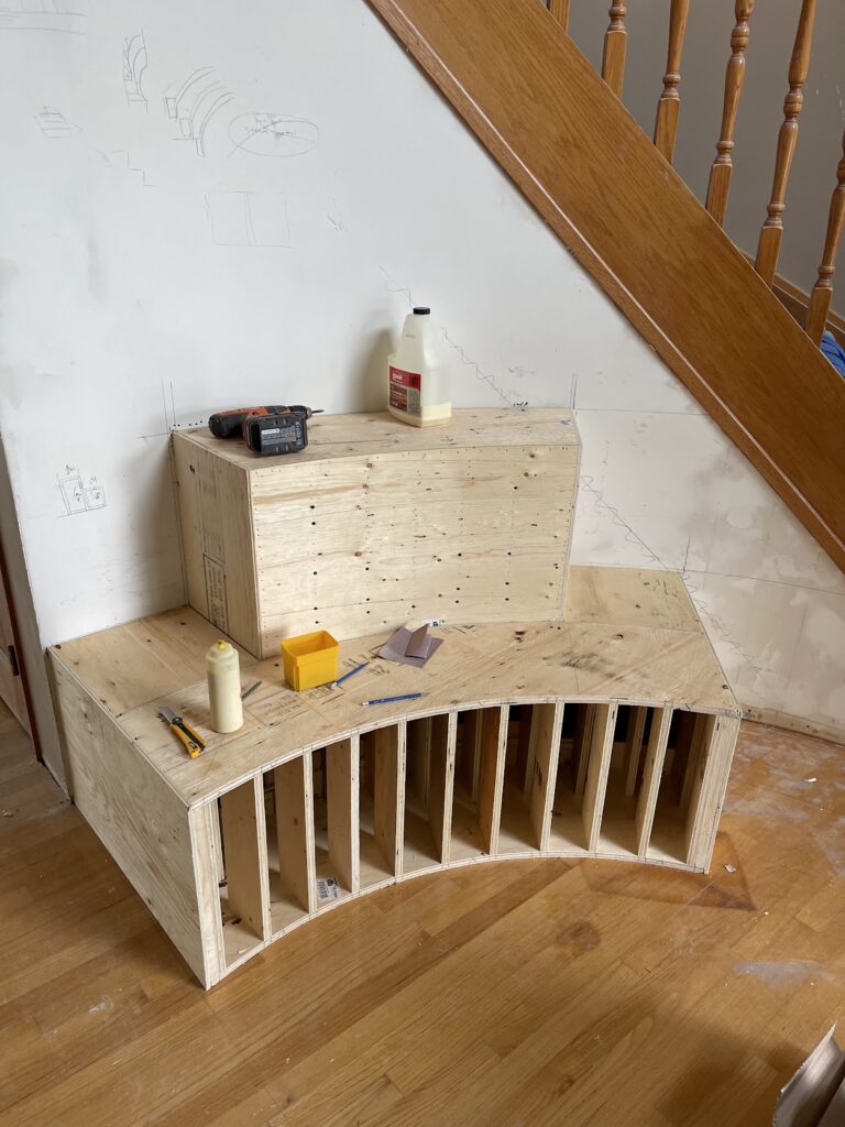 Staircase and interior finishing improvements in Calgary home